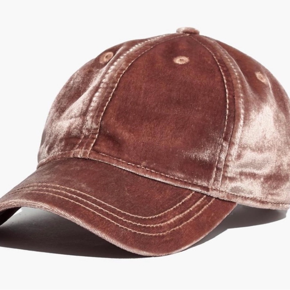 Madewell Velvet Pink Baseball Cap